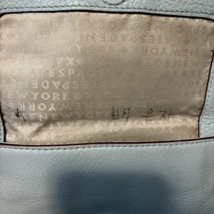 Kate‎ Spade Crossbody Bag Pebbled Leather Gray Zipper Flap Small Preppy Chic thumbnail 8