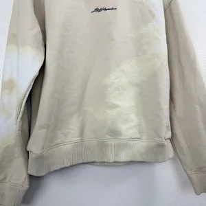 Rauw Alejandro Sweatshirt Womens Medium Tan Cosa Nuestra Graphic Crew Neck *FLAW thumbnail 3