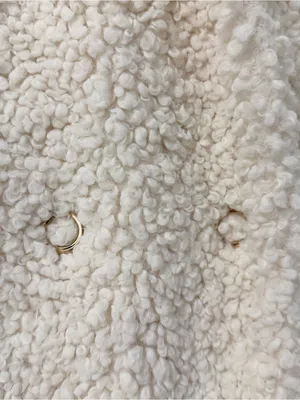 House of CB Bear Coat Milk White Size Small NWT Faux Fur Sherpa thumbnail 6