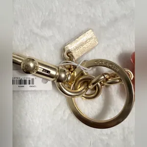 Coach Resin Gummy Bear Bag Charm Gold/Wine CK062 Keychain thumbnail 6