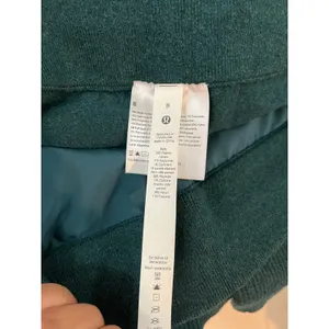 Lululemon Organic Cotton Cashmere Knit Mid Rise Joggers Heathered Green Jasper 8 thumbnail 8
