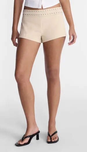 No boundaries studded micro shorts 1.5” inseam size XS NWT thumbnail 1