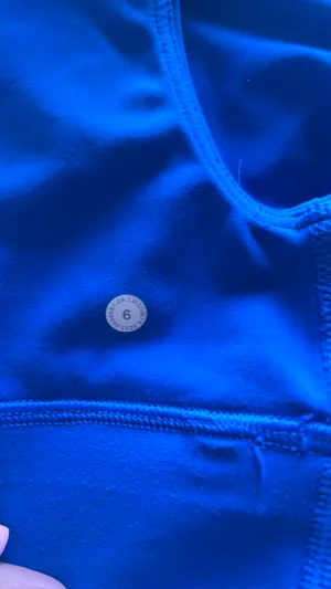 Lululemon Poolside Blue Asymmetrical Bra thumbnail 8