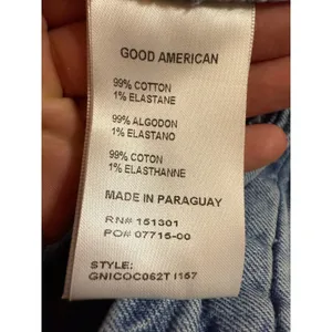 Good American High Rise Distressed Straight Leg Jeans sz‎ 8 thumbnail 5