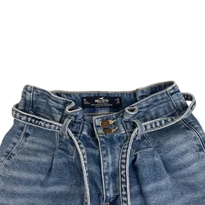 Hollister Jeans Curvy High Rise Mom Paperbag Boho Tie Waistband Size Women's 1 thumbnail 5