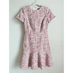 Ann Taylor Tweed Fit & Flare Lined Dress Preppy Legally Blonde Womens Size 2 NEW thumbnail 7