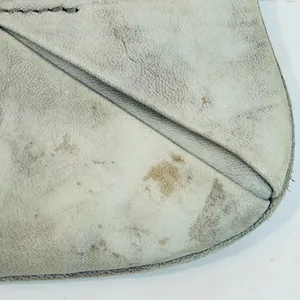 Botkier Grey Leather Looped Small Wristlet Bag RARE Origami Style thumbnail 10
