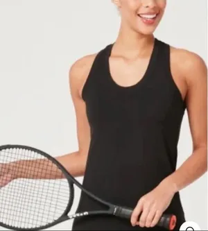 Flint Park Volley Tank Top Black Size XL NWT tennis‎ tenniscore pickleball thumbnail 1