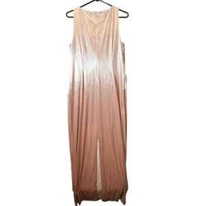 Adrianna Papell Velvet‎ Twist Front Maxi Dress Blush Pink Sz 12 Wedding Formal thumbnail 5