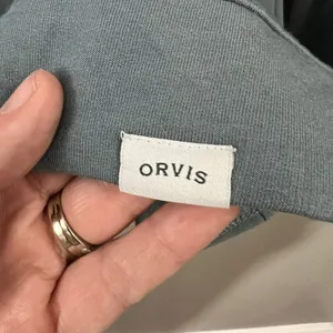 Orvis Sweatshirt Womens Medium Blue Gray Great V-Neck Modal Blend Long Sleeve thumbnail 3