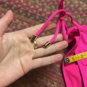 Nwot Victorias Secret Hot Pink Side Tie Bikini Bottoms thumbnail 2
