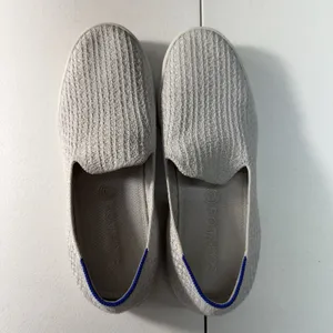 Rothy's Size 9 The Original Slip‎ On Sneaker Diamond Twill Women's Gray Shoes thumbnail 8