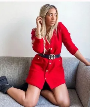 Zara textured weave dress thumbnail 10