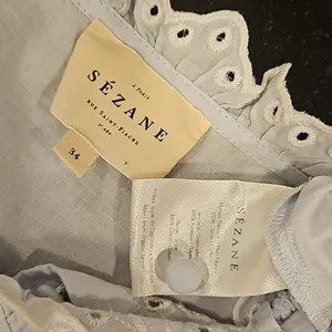 Sézane 💕💕 Irma Shirt ~ Light Blue/Ecru FR 34 = US 2 thumbnail 16