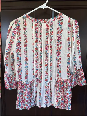 Anthropologie Maeve Hiver Floral Crochet Lace Panel Top Size 6 thumbnail 8
