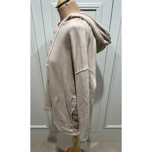 Aerie Beach Weekend Oversized Hoodie Women's Small Beige‎ Pockets Comfy thumbnail 5