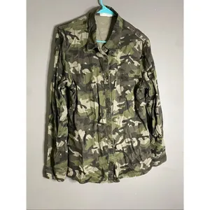 Time And Tru Womens Camo Snap Button Up Shirt Long Sleeve Size Large NWOT thumbnail 2