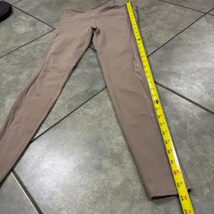 Alo Yoga 7/8 High-Waist Airbrush Legging - Taupe- Sz S Double Mesh Side Outdoor thumbnail 9