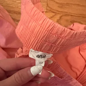 Aerie Peach Smocked Pants thumbnail 2