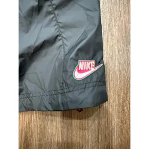 Nike Womens Windbreaker Skirt Black Pink Green Logo Small Elastic Waist‎ Pocket thumbnail 3