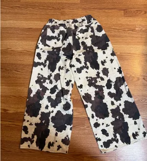 SHEIN Curve Jeans Western Print Wide Leg thumbnail 2