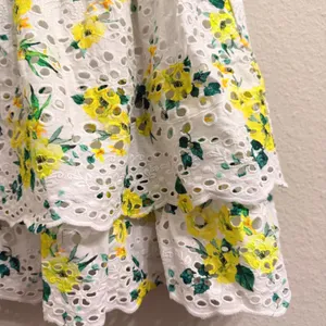 Alice + Olivia Bethie Mini Skirt in "Drifting By Floral" Smocked Tiered- Small thumbnail 6