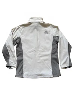 North Face Summit Series Jacket Full Zip Windbreaker White Women's Size Medium thumbnail 2
