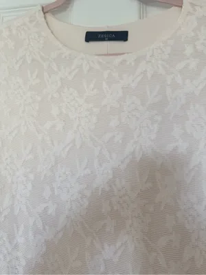 Elegant White Lace Midi Dress - Long Sleeve Women's Dress thumbnail 4