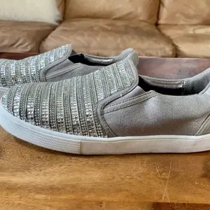 Stuart Weitzman Rhinestone Slip On Shoes thumbnail 4
