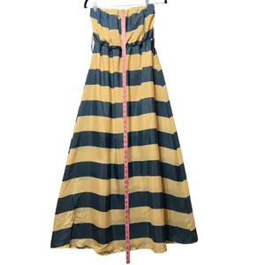 Poetry‎ Striped Maxi Dress Womens Medium Strapless Sleeveless Casual thumbnail 4