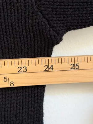 ZARA Black Mockneck Sweater Size Large Chunky Fall Winter Blogger Fav thumbnail 10