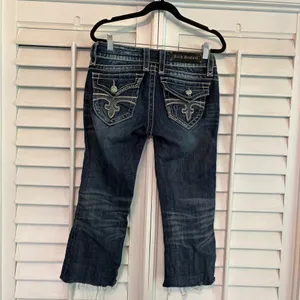 Rock Revival Jen Cutoff‎ Jeans Size 27 thumbnail 3