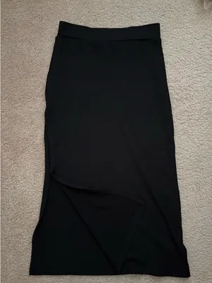 SheIn black midi skirt thumbnail 1