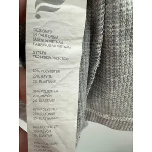 Fabletics Top‎ Women SMALL Light Grey Heather Tinsley Waffle Sleeveless Tank thumbnail 7