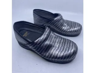 Dansko Black Silver Mulesslides Size Eu thumbnail 3