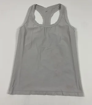 Athletic‎ Tank Top Womens Small Gray Racerback Running Yoga Workout Gym Training thumbnail 1