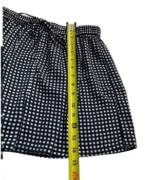 J. Crew Mercantile Blue & White Checked Drawstring Shorts Women's Sz XS | 18-831 thumbnail 5