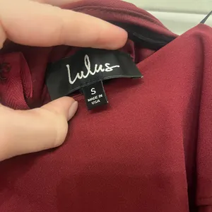Lulus Red strapless gown thumbnail 3