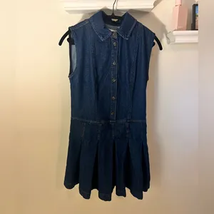 **NWT** Arella Denim Mini Dress from Reformation thumbnail 6