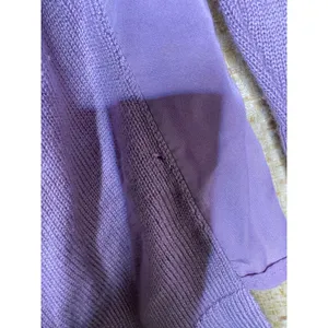 Lululemon Still at Ease Lavender Purple Open Back Knit Sweater Long Sleeve thumbnail 4