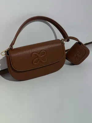 NWOT Maeve Embossed Saddle Shoulder Bag in Chestnut thumbnail 6