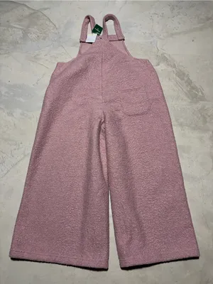 Halara adjustable straps casual teddy Cozy Pink Overalls NWT 1X thumbnail 12