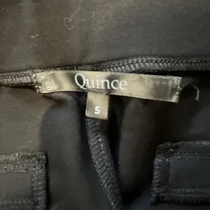 Quince Womens Ultra-Stretch Ponte Straight Leg Pants Black‎ Pull On Capsule thumbnail 5