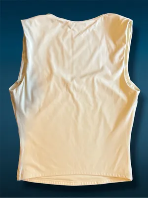 Cider Butter Cream Sweetheart Neckline Fitted Stretch Tank Top Size M thumbnail 1