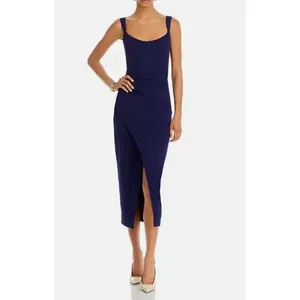AQUA Wrap Hem Midi Dress‎ Size 4 thumbnail 2
