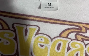 LAS VEGAS T-Shirt Top. Neutral Coloring. Women’s Size M. Like New! thumbnail 4