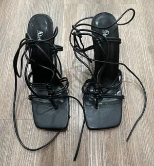 Sheln Black‎ Strappy Heels Black Size 8 thumbnail 1