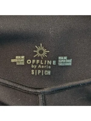 OFFLINE by Aerie Black Flare Leg Yoga Pants Size Small thumbnail 8