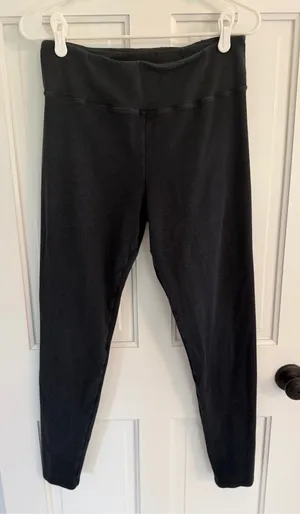 SKIMS Gray High Rise Cotton Blend Leggings XL 26” Inseam thumbnail 1