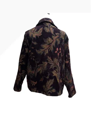 First Option Women's Floral Patterned Corduroy Jacket XL thumbnail 2